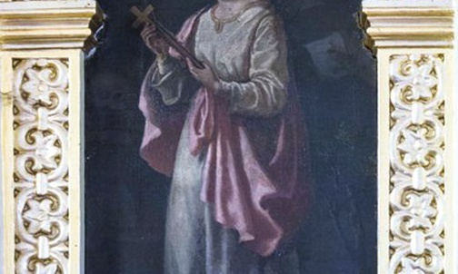 Obraz św. Rozalii znajduje się w kaplicy św. Mikołaja.