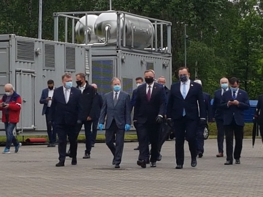 Prezydent Andrzej Duda z wizytą w Centralnej Stacji Ratownictwa Górniczego w Bytomiu