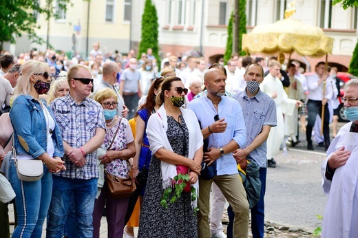 Olsztyn. Centralna procesja Bożego Ciała