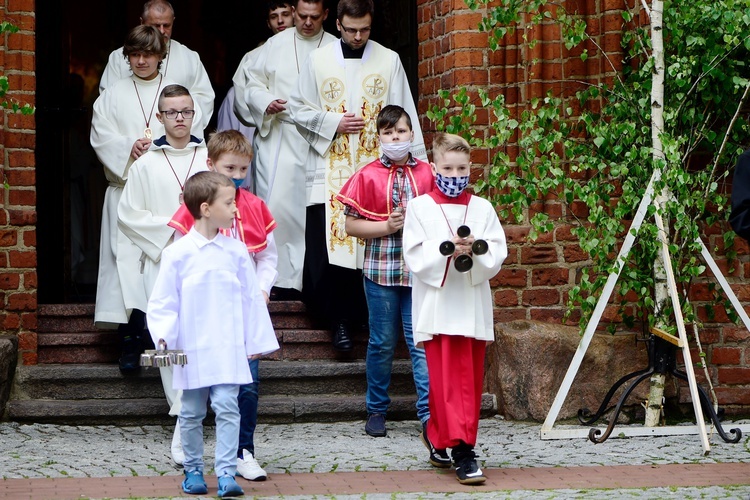 Olsztyn. Centralna procesja Bożego Ciała