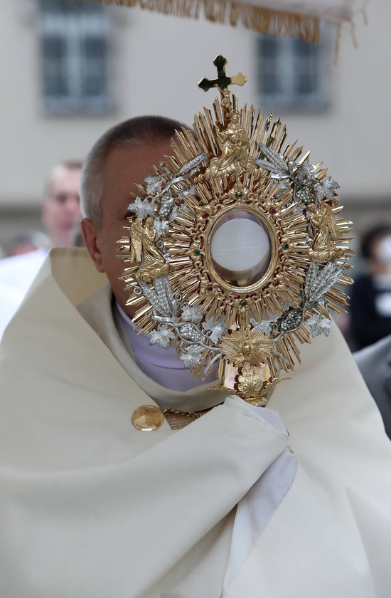 Uroczystości Bożego Ciała w katowickiej katedrze.