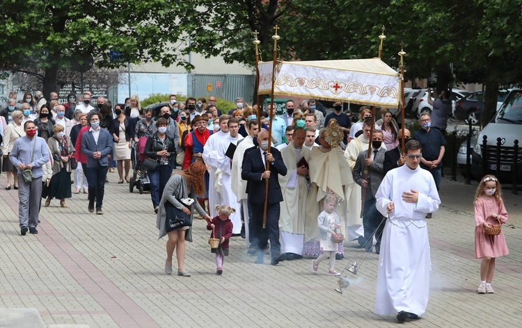 Uroczystości Bożego Ciała w katowickiej katedrze.