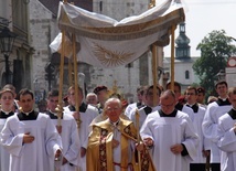 W uroczystość Najświętszego Ciała i Krwi Chrystusa tradycyjna procesja przejdzie z Wawelu na Rynek Główny