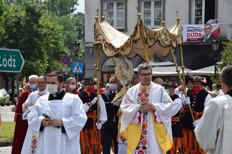 Boże Ciało w Łowiczu - procesja