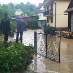 Oberwanie chmury nad Glisnem koło Mszany Dolnej