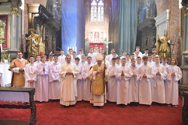 Błogosławieństwo nowych lektorów i ceremoniarzy