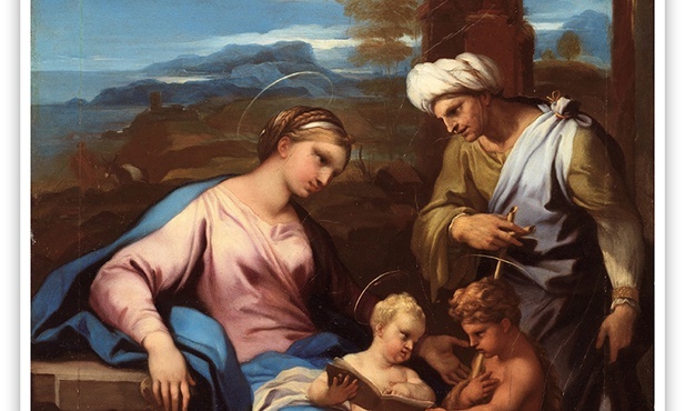 Luca Giordano "Maryja z Jezusem, św. Elżbietą i św. Janem Chrzcicielem", olej na desce, ok. 1697 r. Muzeum Prado, Madryt
