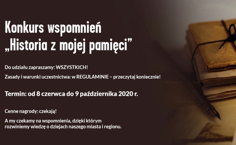 Konkurs wspomnień pt. "Historia z mojej pamięci"