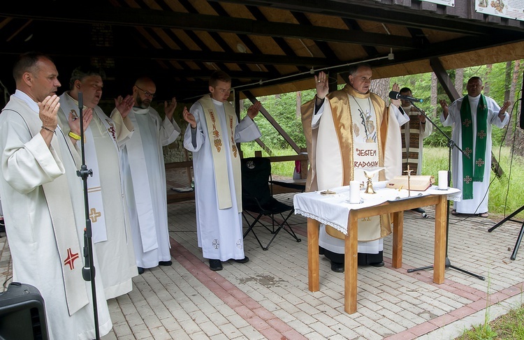 Msza św. na zakończenie spływu