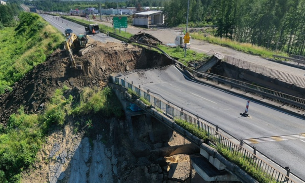 Katowice-Giszowiec. DK 86 zamknięta. Otwarcie? "Na pewno nie w tym tygodniu"