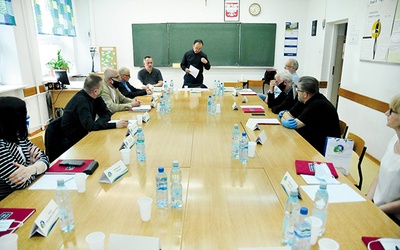 Podczas pierwszego zebrania  na temat dialogu Kościoła z kulturą.