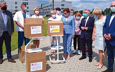 ▲	Przekazany sprzęt będzie służył także po ustaniu epidemii.