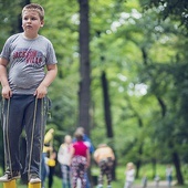 ▲	Zajęcia są okazją do dobrej zabawy, przez którą maluchy uczą się  m.in. koordynacji ruchowej.