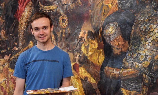 Ireneusz Rolewski nad obrazem pracuje już prawie 5 lat.