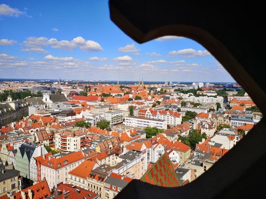 Wieża bazyliki św. Elżbiety we Wrocławiu. Cudne widoki i niezła zaprawa kondycyjna