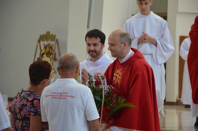 Pielgrzymka honorowych dawców krwi i szpiku kostnego do Łagiewnik