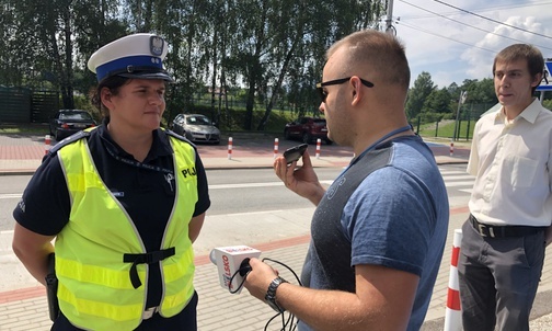 O konieczności zwracania uwagi na bezpieczeństwo rowerzystów mówiła asp. Ilona Michalczyk.