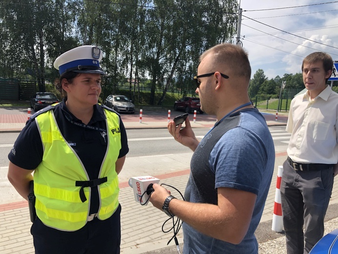 O konieczności zwracania uwagi na bezpieczeństwo rowerzystów mówiła asp. Ilona Michalczyk.