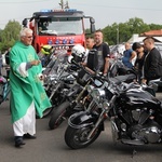 Motocykliści u św. Walentego w Lubiążu
