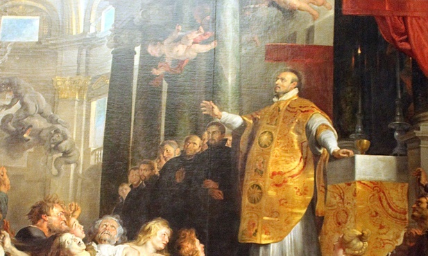 Peter Paul Rubens "Cuda świętego Ignacego", olej na płótnie, 1617 Kunsthistorisches Museum, Wiedeń.