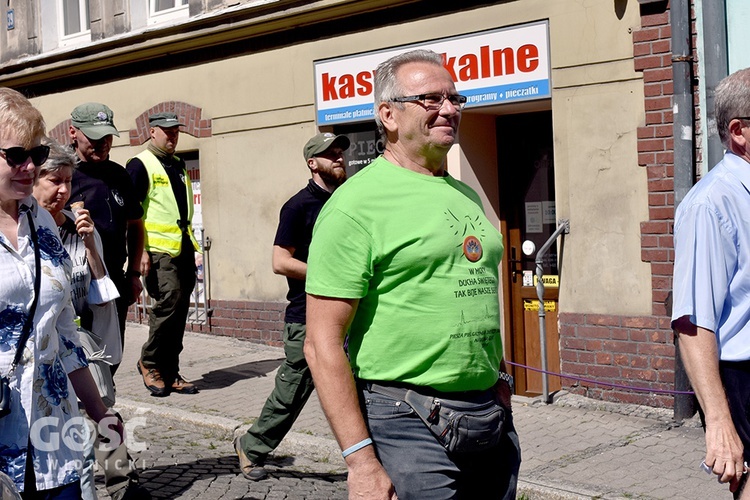 Pożegnanie pieszych pątników pieszej pielgrzymki na Jasną Górę