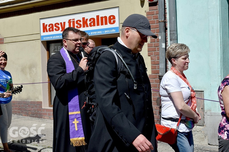 Pożegnanie pieszych pątników pieszej pielgrzymki na Jasną Górę