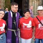 Pożegnanie pieszych pątników pieszej pielgrzymki na Jasną Górę