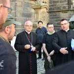 Pożegnanie pieszych pątników pieszej pielgrzymki na Jasną Górę