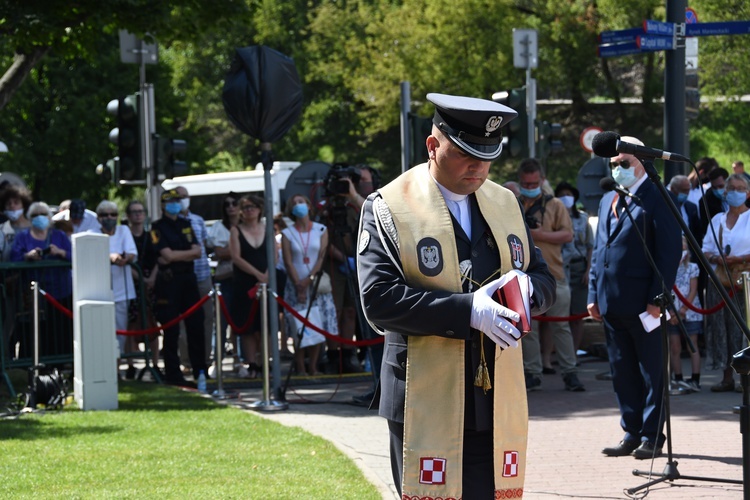 Odsłonięcie pomnika Agatona na Powiślu