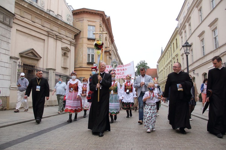 Rozpoczęcie 40. Pieszej Pielgrzymki Krakowskiej - cz. 1