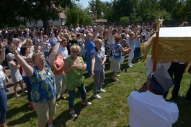 Pątnicy, którzy w ubiegłych latach przybywali do Jarosławic, zaznaczali swą obecność na odpustowej Sumie radosnym śpiewem i tańcem.