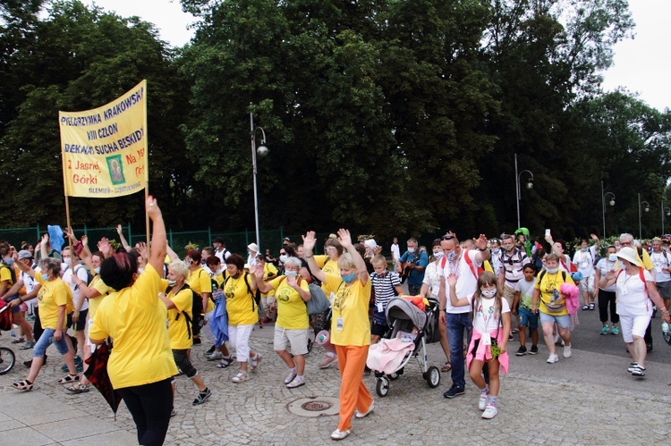 Wejście 40. Pieszej Pielgrzymki Krakowskiej na Jasną Górę