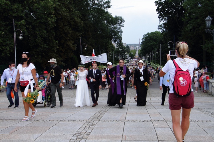 Wejście 40. Pieszej Pielgrzymki Krakowskiej na Jasną Górę