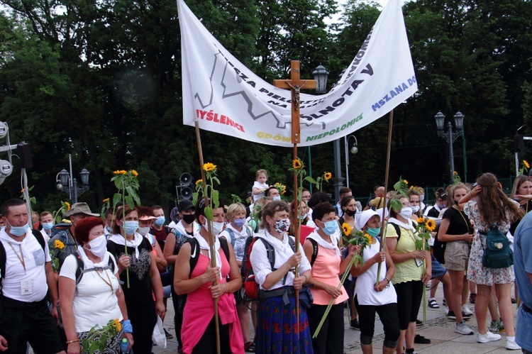 Wejście 40. Pieszej Pielgrzymki Krakowskiej na Jasną Górę