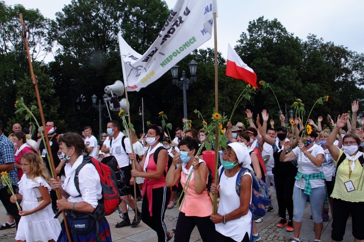 Wejście 40. Pieszej Pielgrzymki Krakowskiej na Jasną Górę