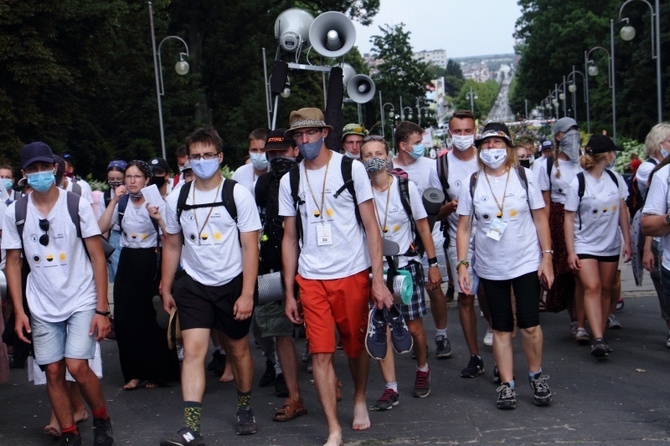 Wejście 40. Pieszej Pielgrzymki Krakowskiej na Jasną Górę