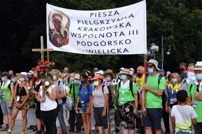 Wejście 40. Pieszej Pielgrzymki Krakowskiej na Jasną Górę