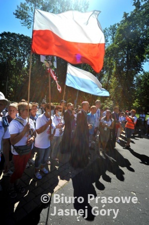 Wejście 38. Zielonogórsko-Gorzowskiej Pieszej Pielgrzymki na Jasną Górę