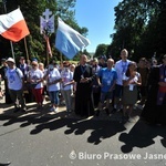 Wejście 38. Zielonogórsko-Gorzowskiej Pieszej Pielgrzymki na Jasną Górę