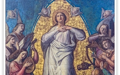 Bonaventura Emler "Wniebowzięcie Maryi", olej na płótnie, 1857 r. kościół Wniebowzięcia NMP, Bytom