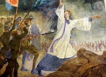 Freski Jana Henryka Rosena w Castel Gandolfo: „Bitwa Warszawska” (u góry) i „Obrona Częstochowy”.