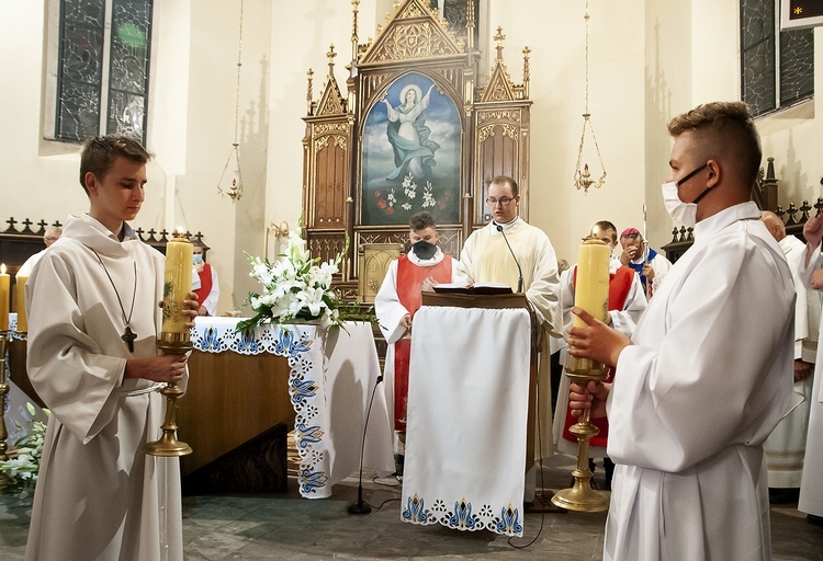 Zaśnięcie NMP. Msza św. w Polanowie