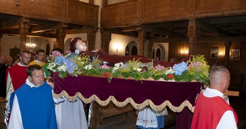 Zaśnięcie NMP. Msza św. w Polanowie