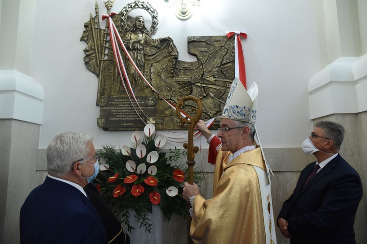 Odsłonięcie tablicy pamięci 100. rocznicy Bitwy Warszawskiej.