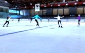 Trening zawodników Klubu Sportowego "EDGE" Skating Academy na Lodowisku Jantor Katowice