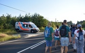 Piesza pielgrzymka na Jasną Górę - przekazanie krzyża w Konopiskach