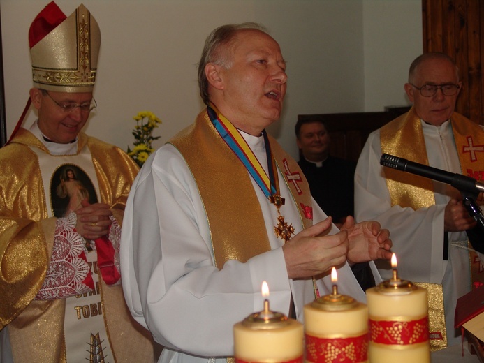 Ks. Mroczkowski chętnie głosił słowo Boże w sanktuarium Bożego Miłosierdzia na Starym Rynku w Płocku.