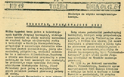 Biuletyny związkowe w Sierpniu 1980 r. przełamywały blokadę informacyjną i były odtrutką na kłamstwa rządowej telewizji.