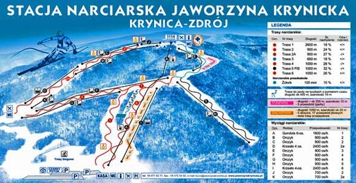 Trasy narciarskie Jaworzyny Krynickiej