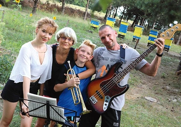 Muzykalna rodzina w komplecie